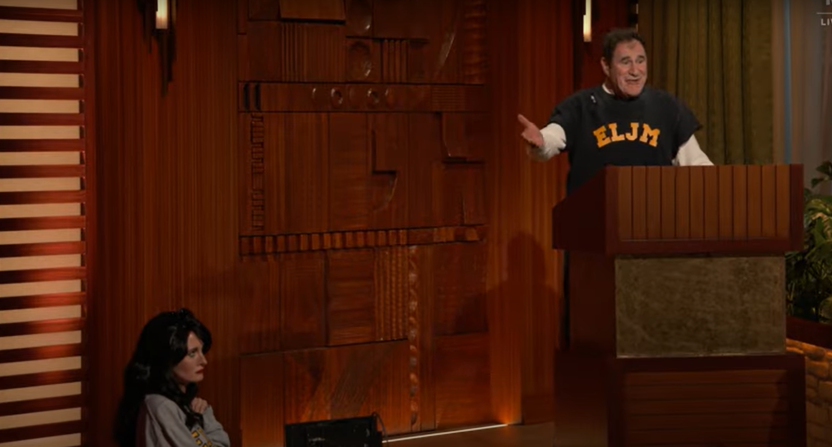 Wednesday night's episode of 'Everybody's Live with John Mulaney' spoofed Bill Belichick and Jordon Hudson.