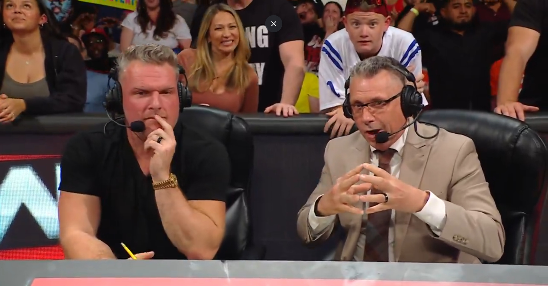 'WWE Raw' announcers Pat McAfee and Michael Cole have made a bet against each other for the Eastern Conference Finals.