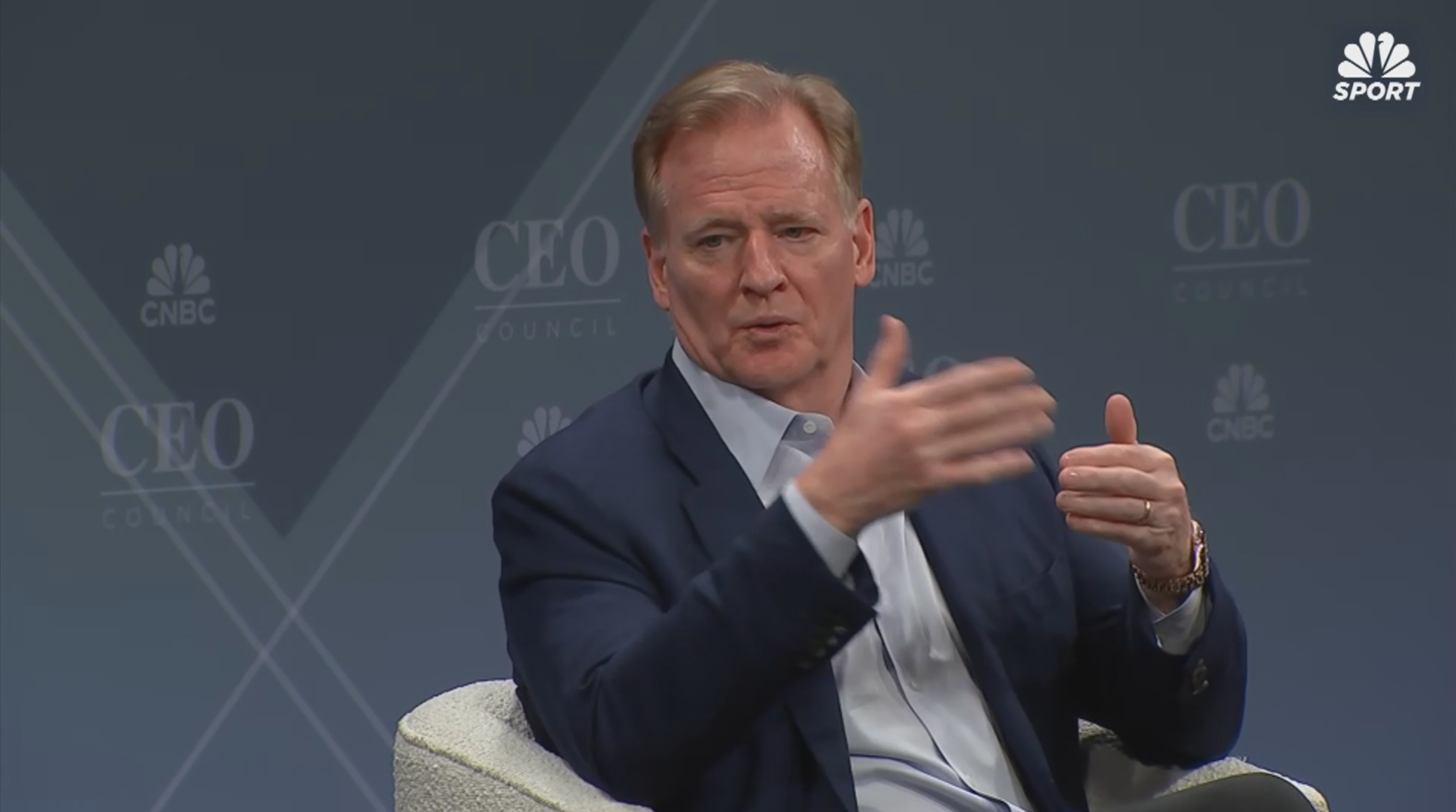 Roger Goodell speaks to CNBC