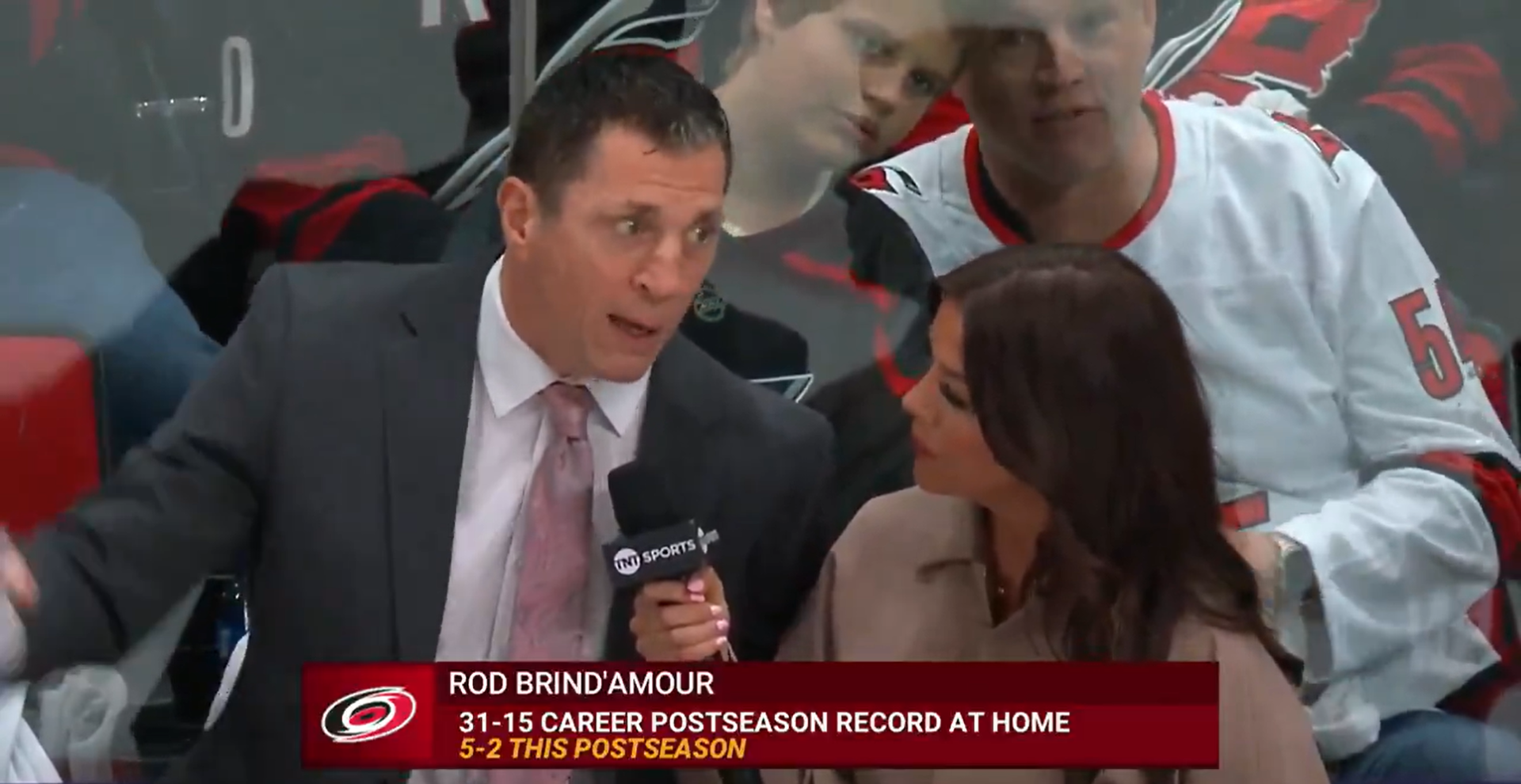 Taking to X, Jackie Redmond disputed the notion that Carolina Hurricanes coach Rod Brind'Amour disrespected her during an in-game interview.