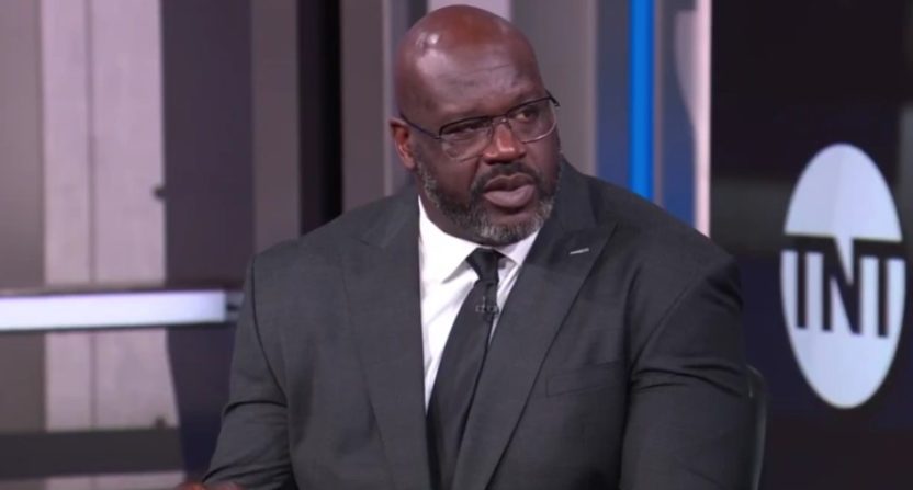 Shaquille O'Neal shared a story on "Inside the NBA" about Gregg Popovich helping him and his family before he entered the NBA. Photo Credit: TNT