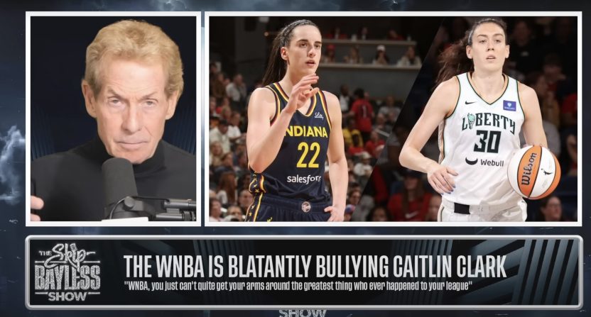 Skip Bayless and Caitlin Clark