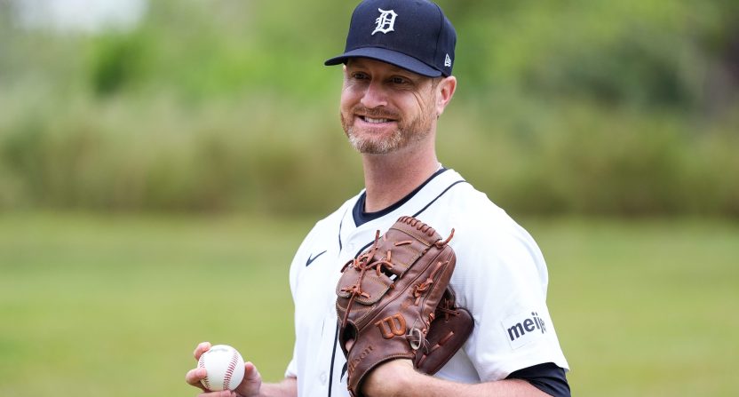 A Tigers TV crew was shut down by the Tigers organization after attempting to film Alex Cobb's simulated pitching session on Friday. Photo Credit: Junfu Han/USA TODAY NETWORK via Imagn Images
