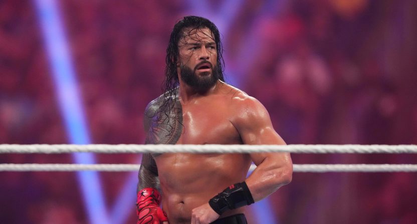 Prime Video has announced that "The Pickup," a movie that will feature WWE star Roman Reigns in a supporting role, will premiere on Aug. 6. Mandatory Credit: Joe Camporeale-USA TODAY Sports