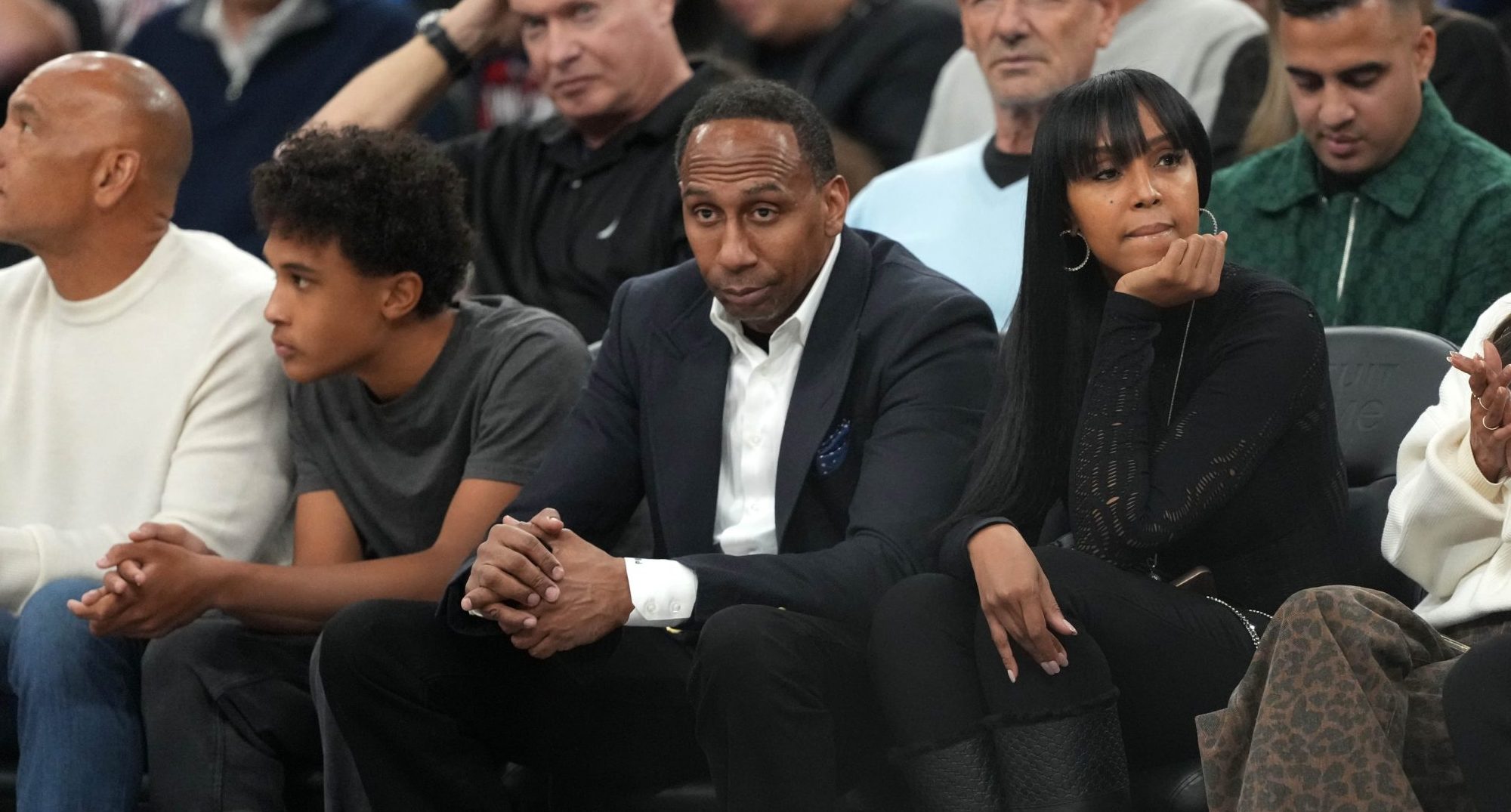 Stephen A. Smith attends game six of first round for the 2025 NBA Playoffs between the Denver Nuggets and the LA Clippers