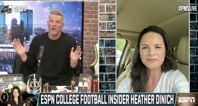 Pat McAfee and Heather Dinich