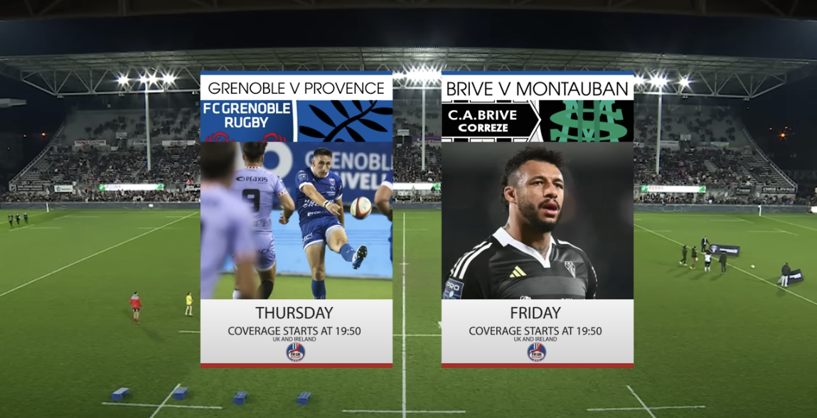 Tim Cocker broadcasts France Pro D2 rugby