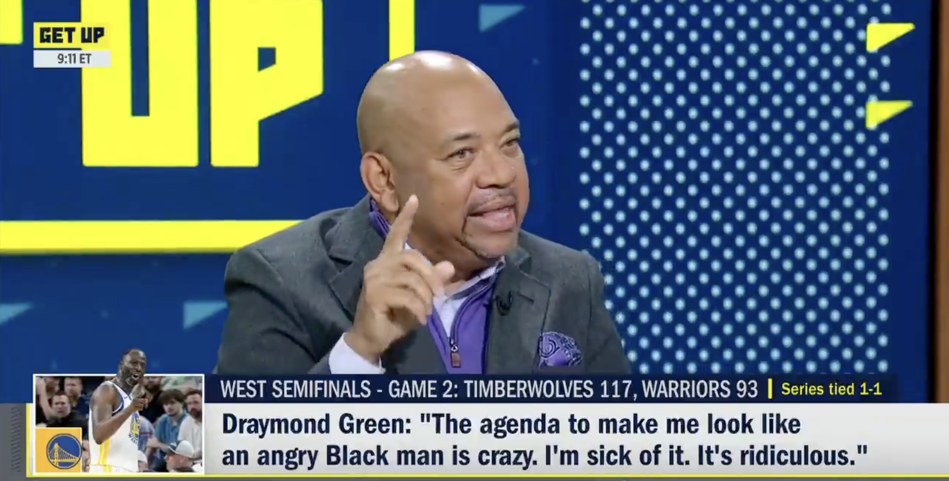 Michael WIlbon defends Draymond Green
