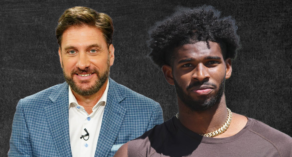 Mike Greenberg defends ESPN's Shedeur Sanders coverage.