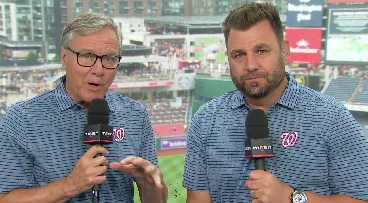 At the end of the Washington Nationals loss to the Colorado Rockies on Tuesday, announcer Bob Carpenter shared a frank message to the team's fans. Photo Credit: MASN.