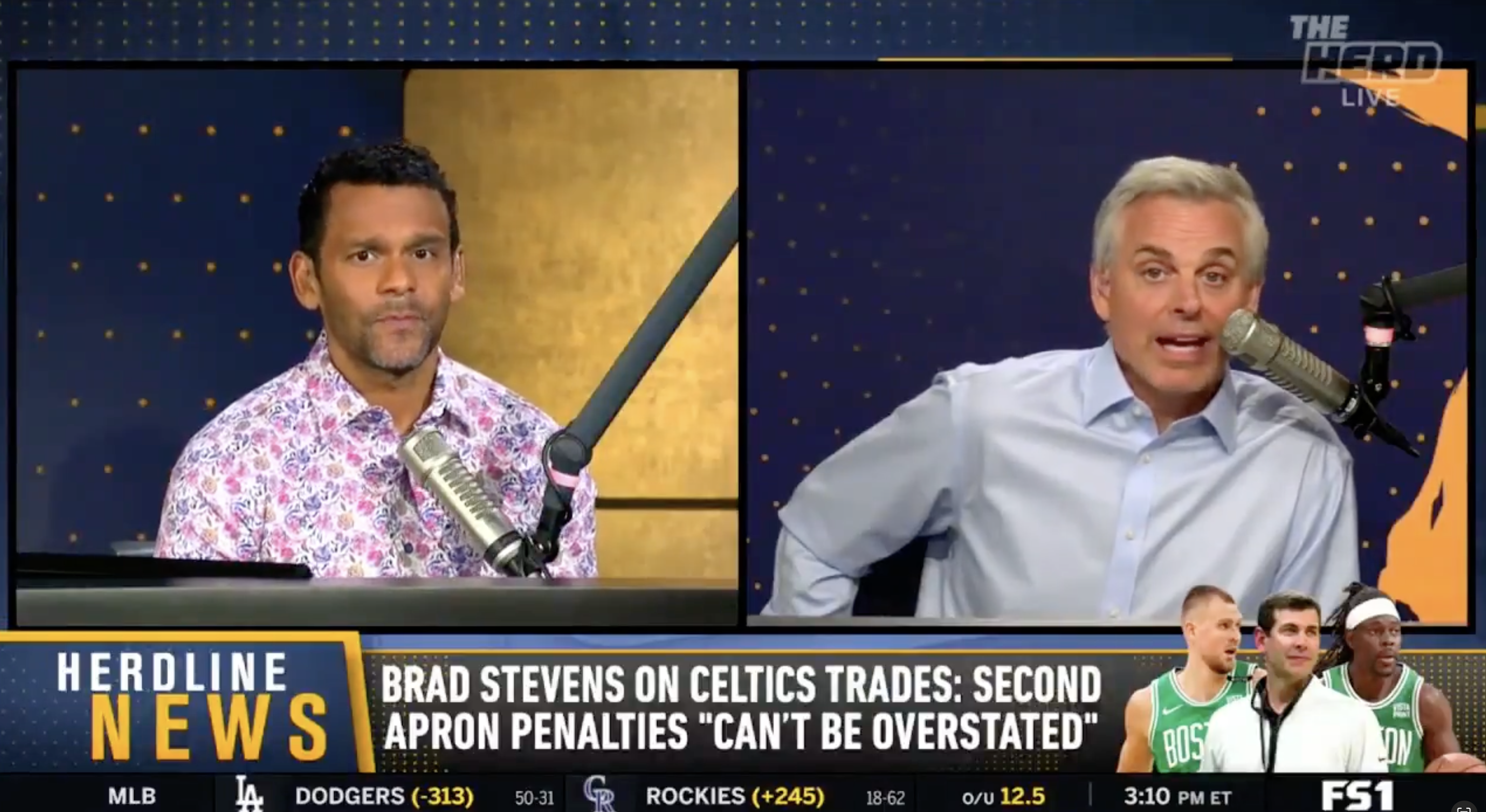 Colin Cowherd on 'The Herd' discussing the NBA apron penalties