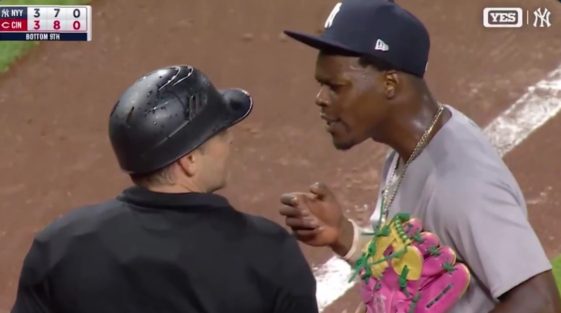 Yankees announcer Michael Kay was highly critical of Jazz Chisholm Jr. after the third baseman was ejected from Tuesday's game. Photo Credit: YES Network.