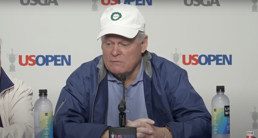 Former NBC golf analyst and U.S. Open champion Johnny Miller discussing the 2025 U.S. Open