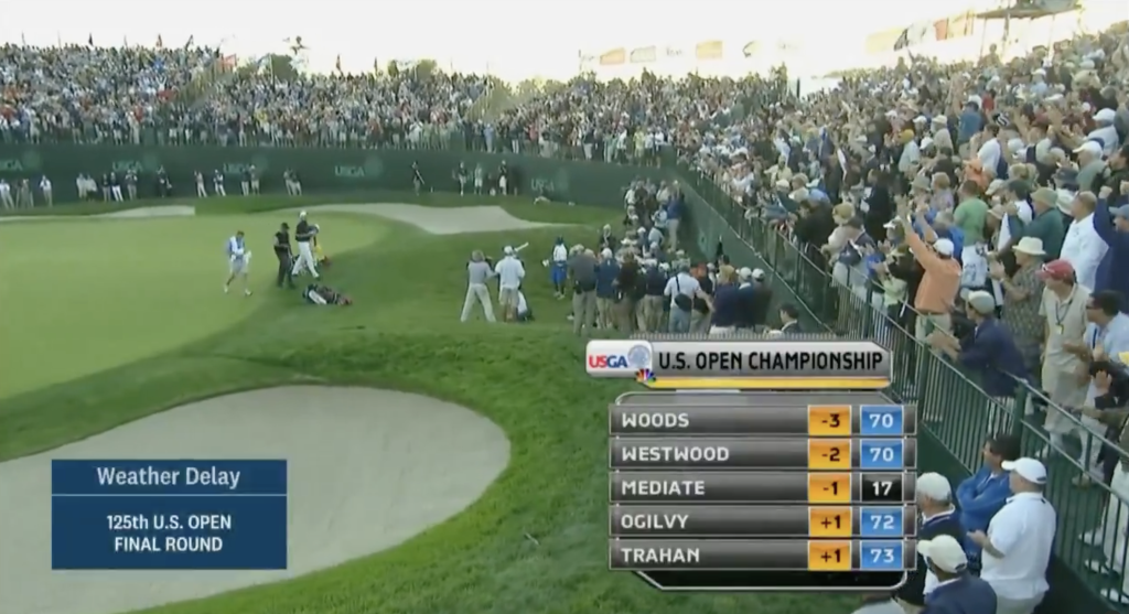 NBC Airs 2008 US Open Highlights During 2025 Tournament Delay