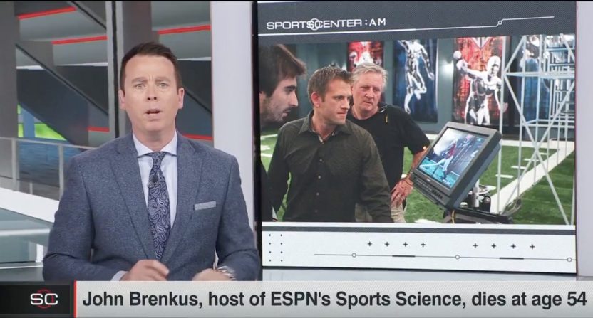 Randy Scott honors the late John Brenkus on SportsCenter.