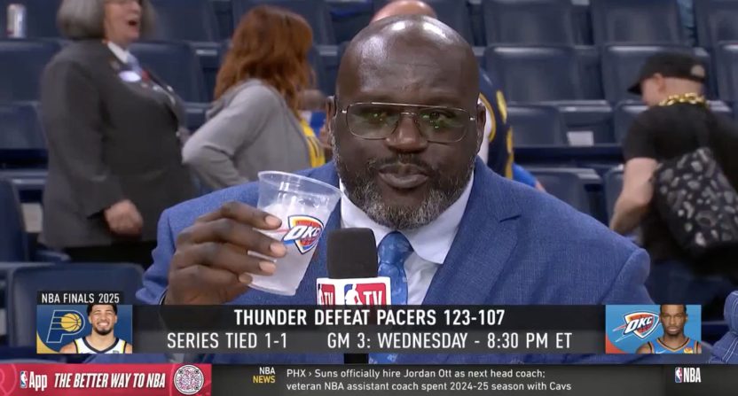 Shaquille O'Neal during 2025 NBA Finals