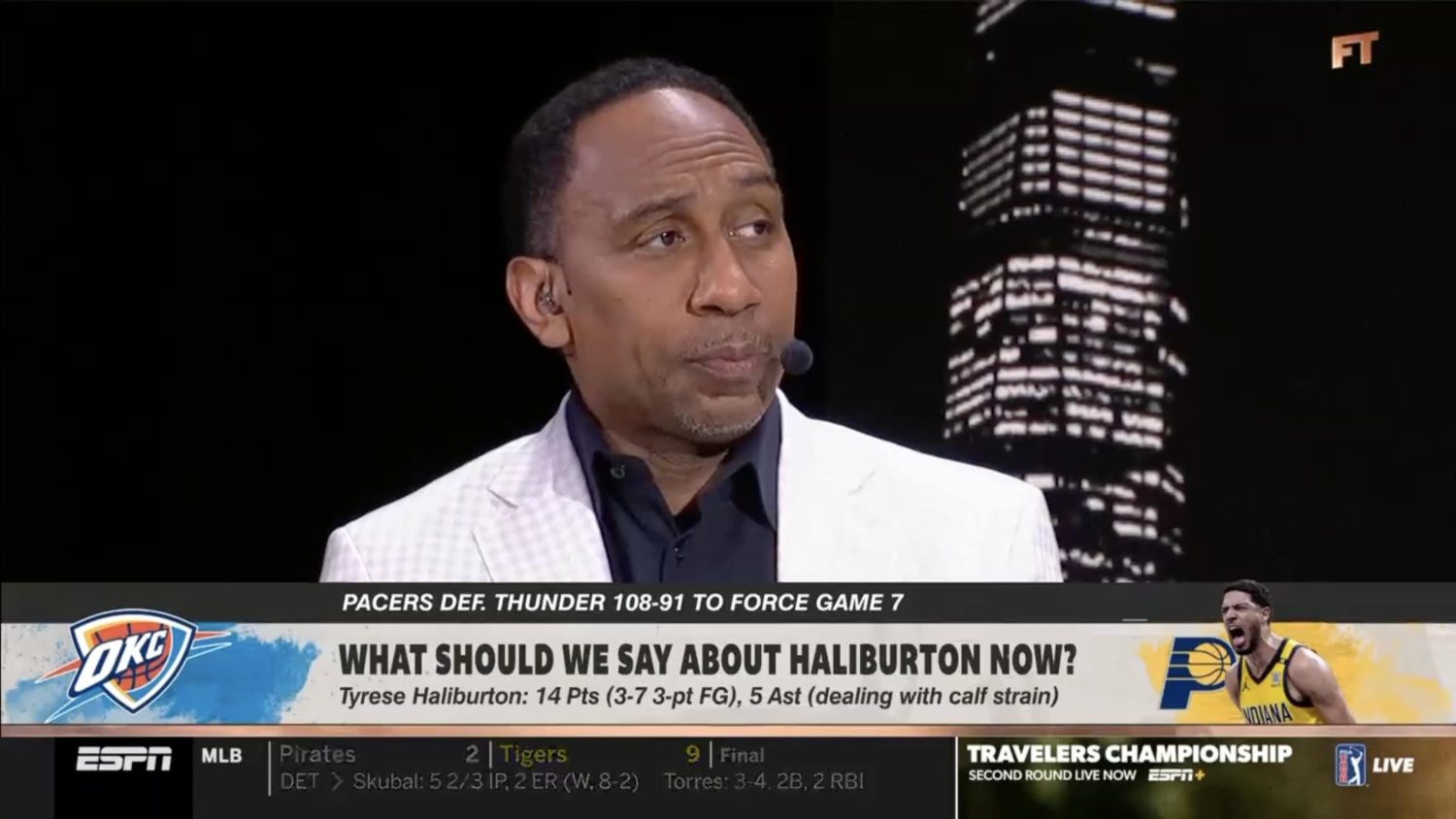 Stephen A. Smith reacts to Max Kellerman reference on First Take