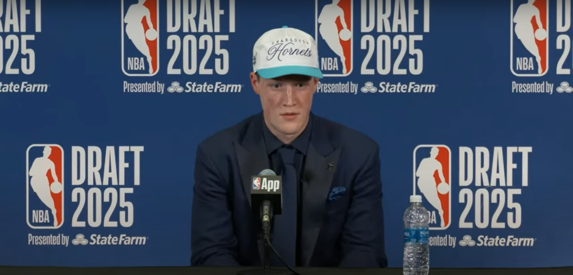 Charlotte Hornets forward Kon Knueppel had the most bizarre press conference of the 2025 NBA Draft.
