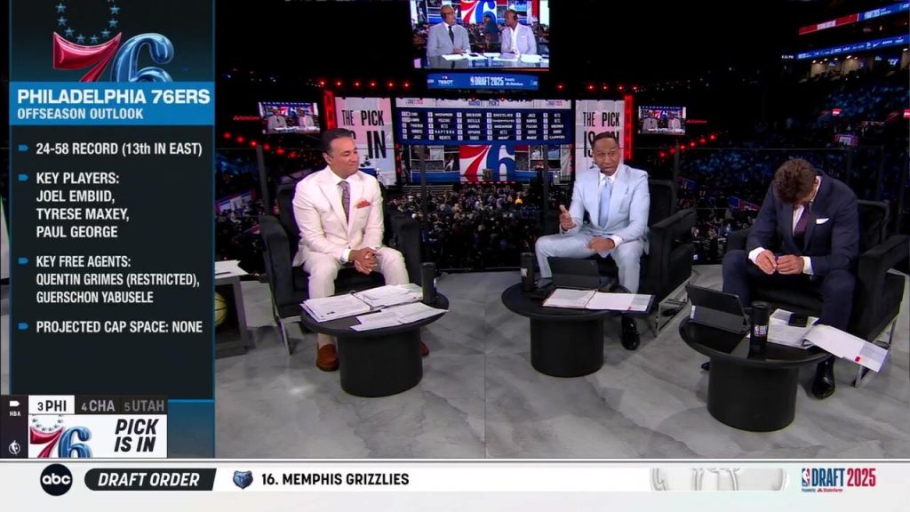 Stephen A. Smith’s rant-filled NBA Draft coverage criticized