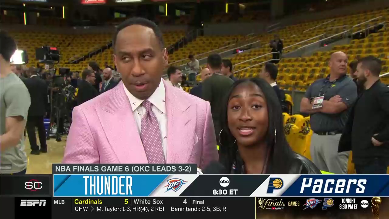 On Thursday's SportsCenter, Stephen A. Smith's daughter, Samantha, got some screen time with her dad and Elle Duncan. Photo Credit: ESPN