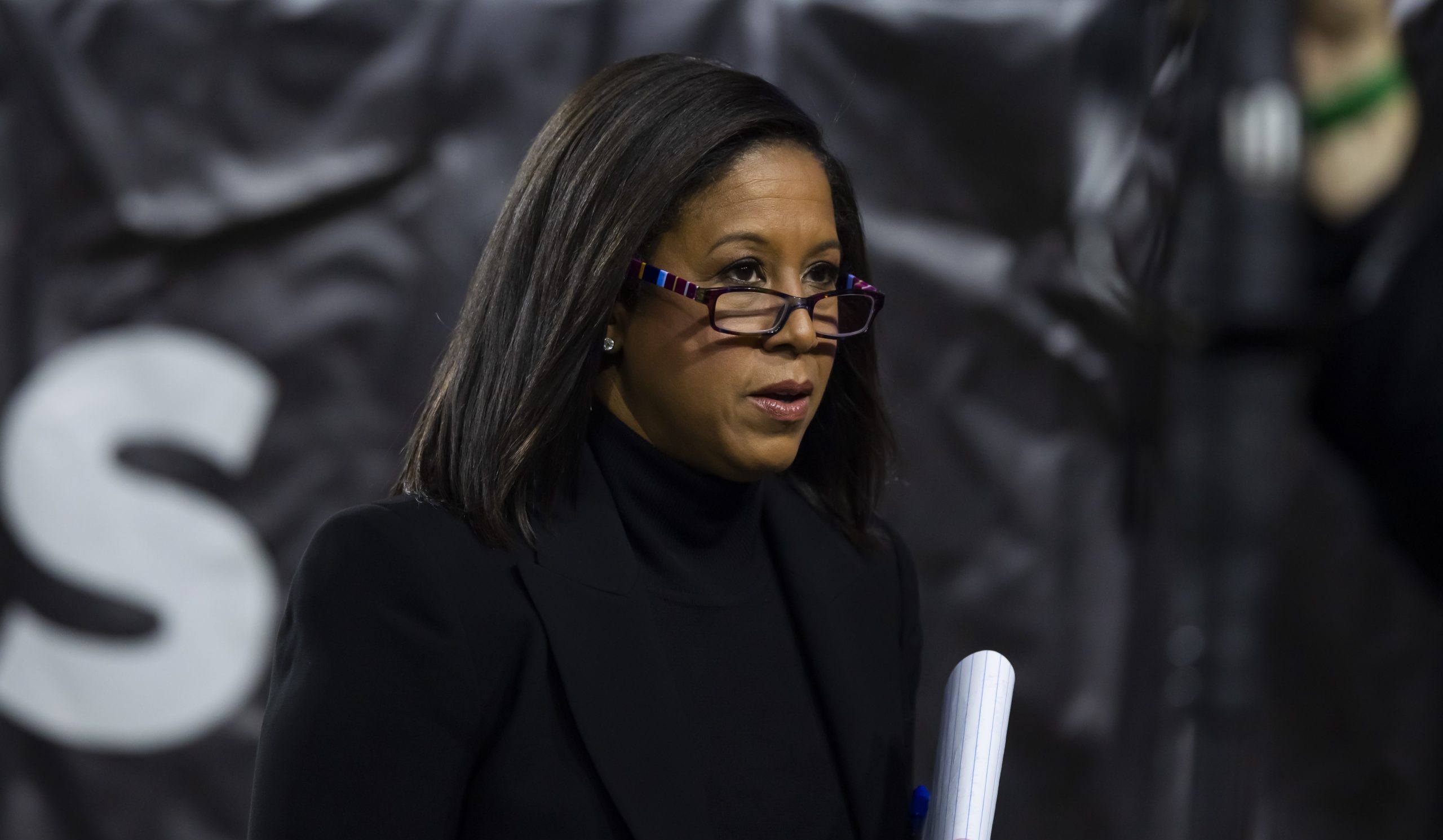 Sideline reporter Lisa Salters will miss Game 3 of the NBA Finals on Wednesday night. Like Game 2, she'll be replaced by Jorge Sedeno. Mandatory Credit: Mark J. Rebilas-USA TODAY Sports
