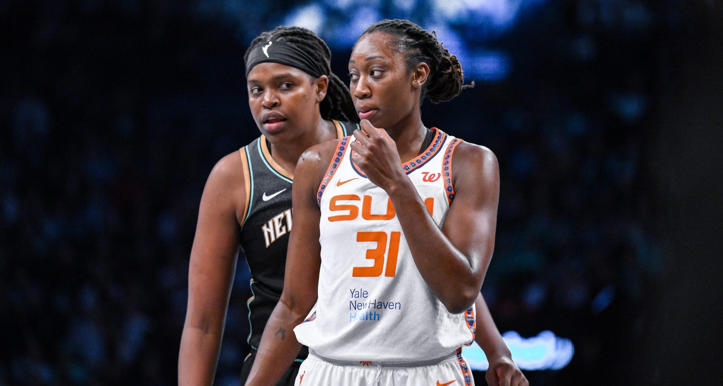 New York Liberty center Jonquel Jones