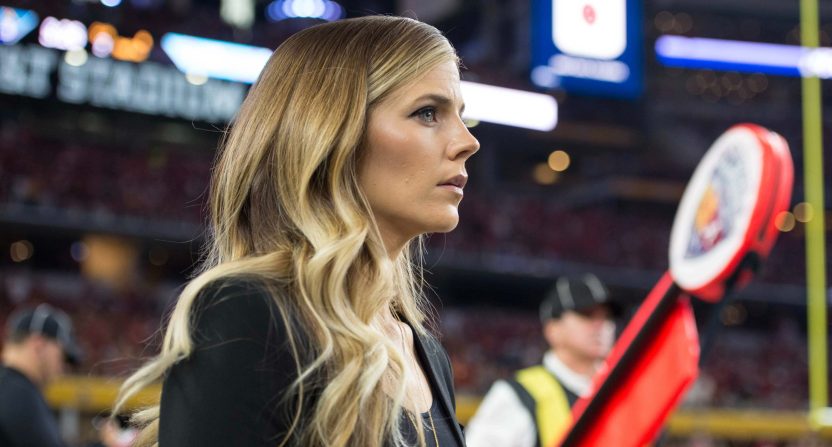 ESPN sideline reporter Samantha Ponder