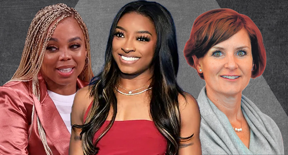Simone Biles Jemele Hill Nancy Armour