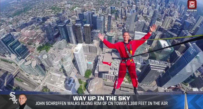 White Sox's John Schiffren on CN Tower stunt: 'I would never have done this if I had not been dared on live TV'