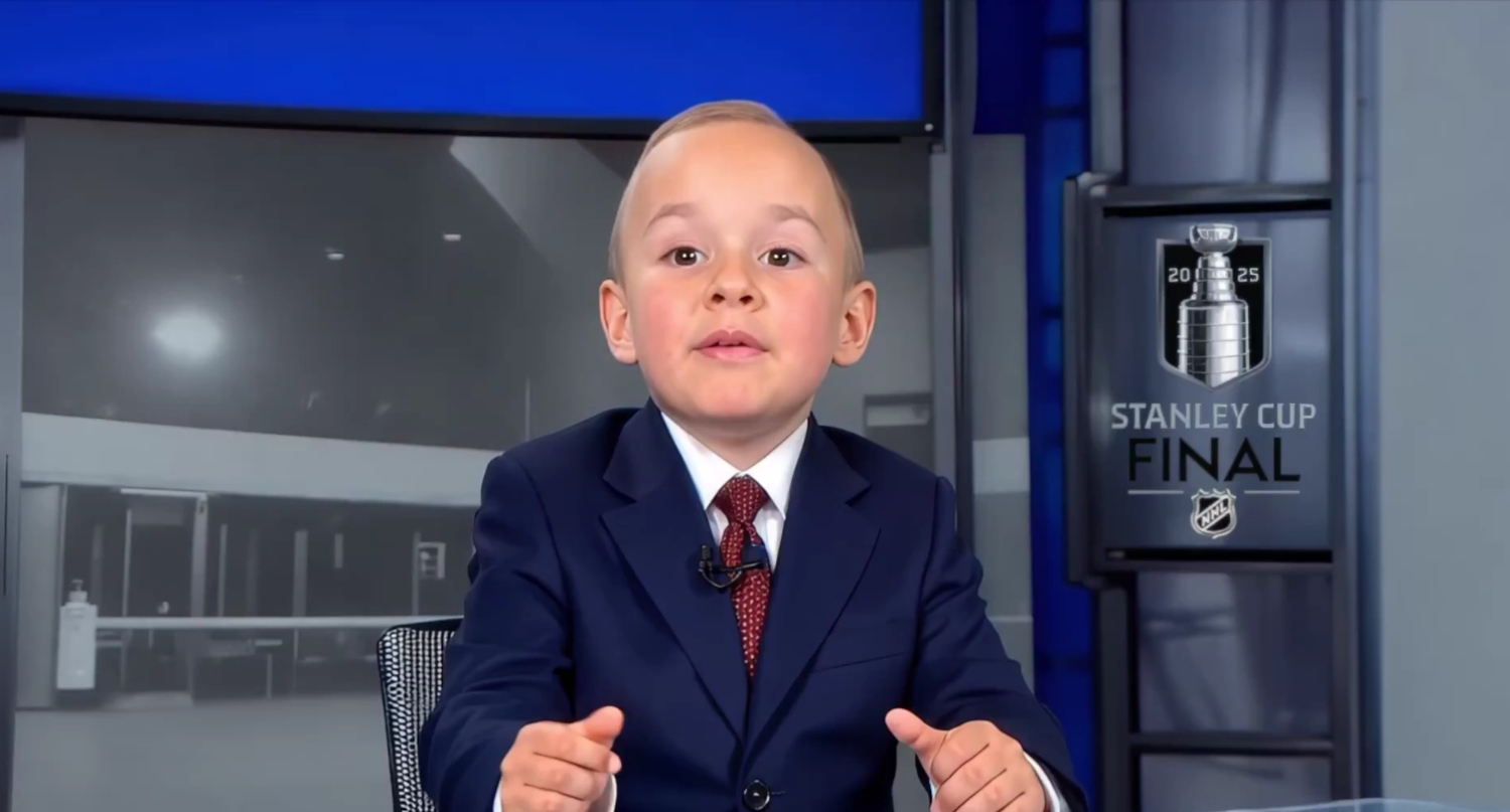 An image from a Sportsnet AI Stanley Cup Finals video.