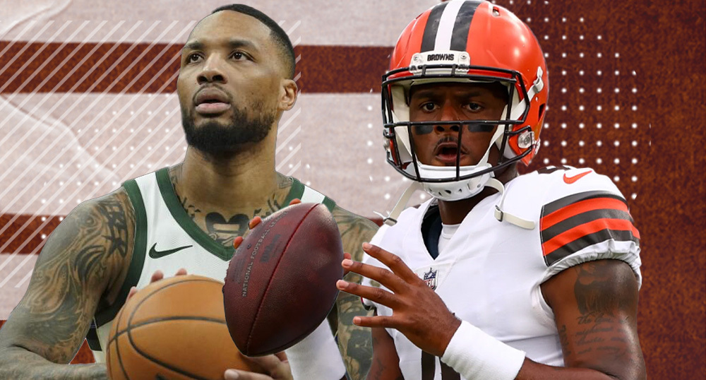 Appearing on 'First Take,' Brian Windhorst compared the Bucks waiving Damian Lillard to Deshaun Watson's contract with the Browns