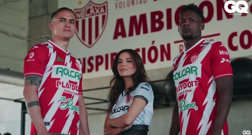 Welcome to Wrexham spinoff Necaxa, featuring Eva Longoria, who is part of the club's ownership group, will premiere on FX on Aug. 7. Photo Credit: GQ México y Latinoamérica on YouTube.