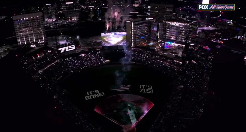 A tribute to MLB legend Hank Aaron that aired after the sixth inning of the 2025 MLB All-Star Game earned wide praise.