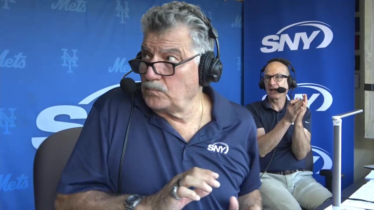 The Mets and Orioles announce teams both had a lot of laughts at Keith Hernandez's reaction to nearly getting hit with a foul ball. Photo Credit: SNY