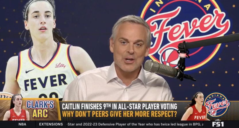 Colin Cowherd addressing Caitlin Clark WNBA All-Star voting