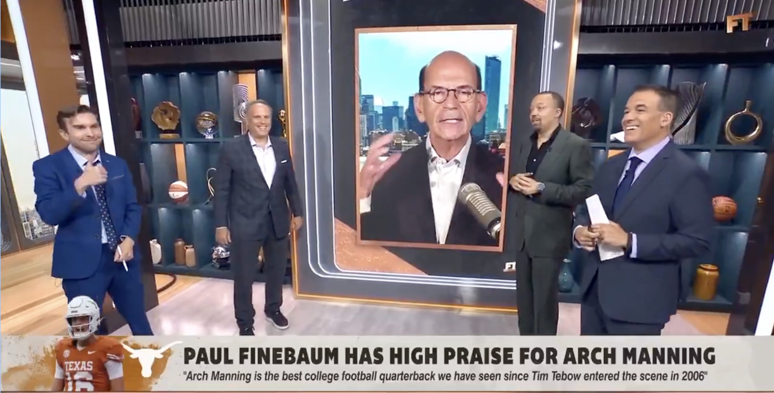 Paul Finebaum mocks Skip Bayless on "First Take."