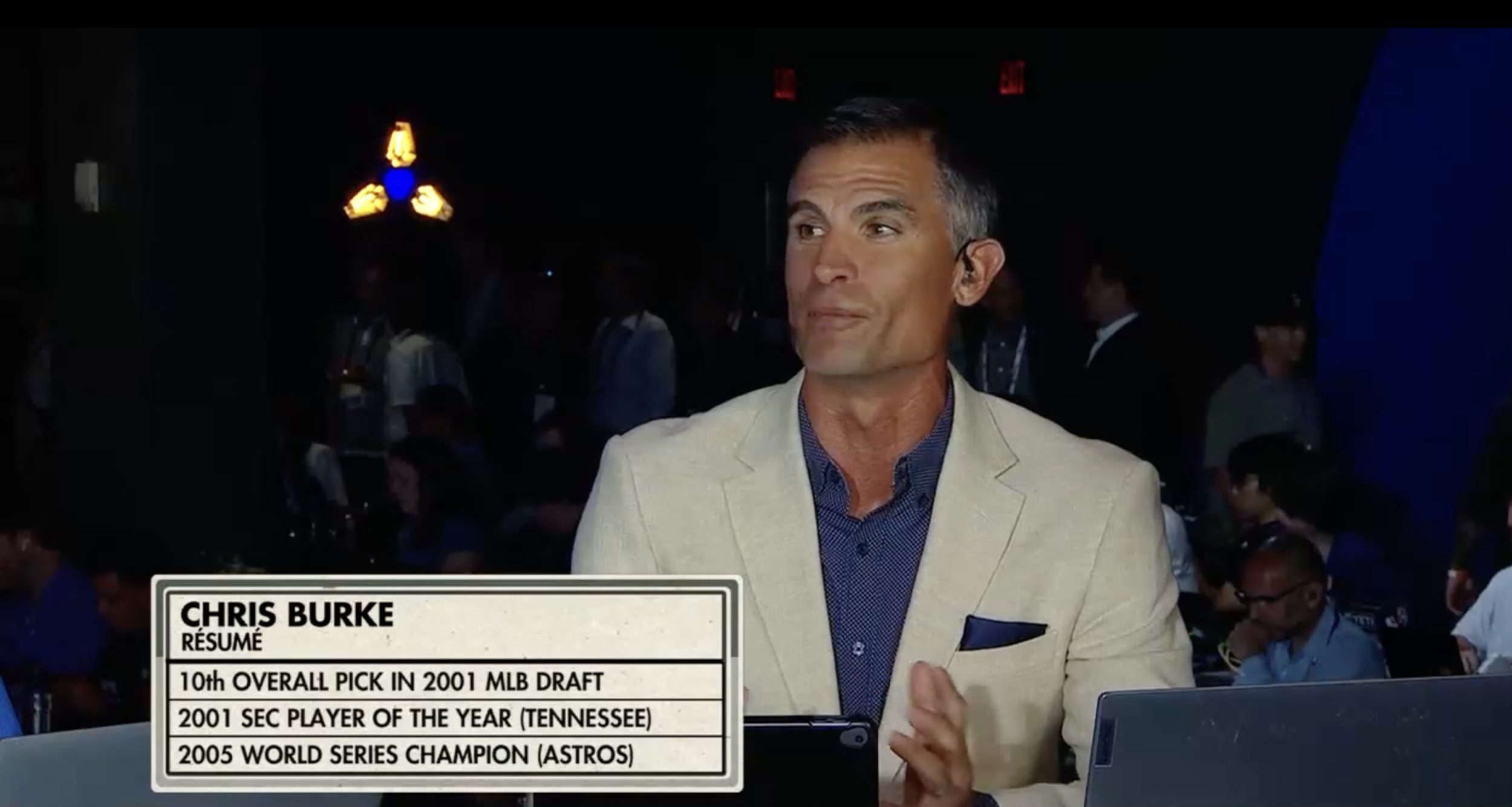 ESPN sparked backlash after a 2025 MLB Draft graphic wrongly named Chris Burke, a Houston Astro, as a 2005 World Series champion.