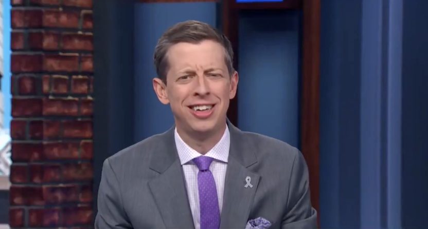 Despite network shakeups, Danny Parkins is filling in on "First Things First" and is expected to stay with Fox Sports.