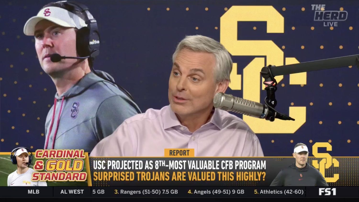 Colin Cowherd addressing USC football revenue