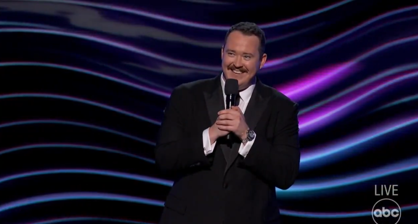 Shane Gillis took aim at Caitlin Clark, Donald Trump, Aaron Rodgers and Bill Belichick in his 2025 ESPYS monologue.