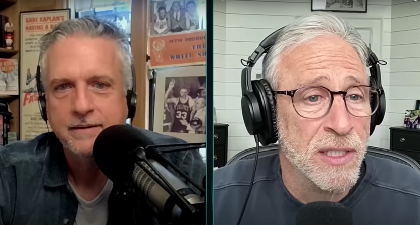 Bill Simmons said he believes that Jon Stewart quitting over the cancellation of 'The Late Show with Stephen Colbert' is 'in play.'