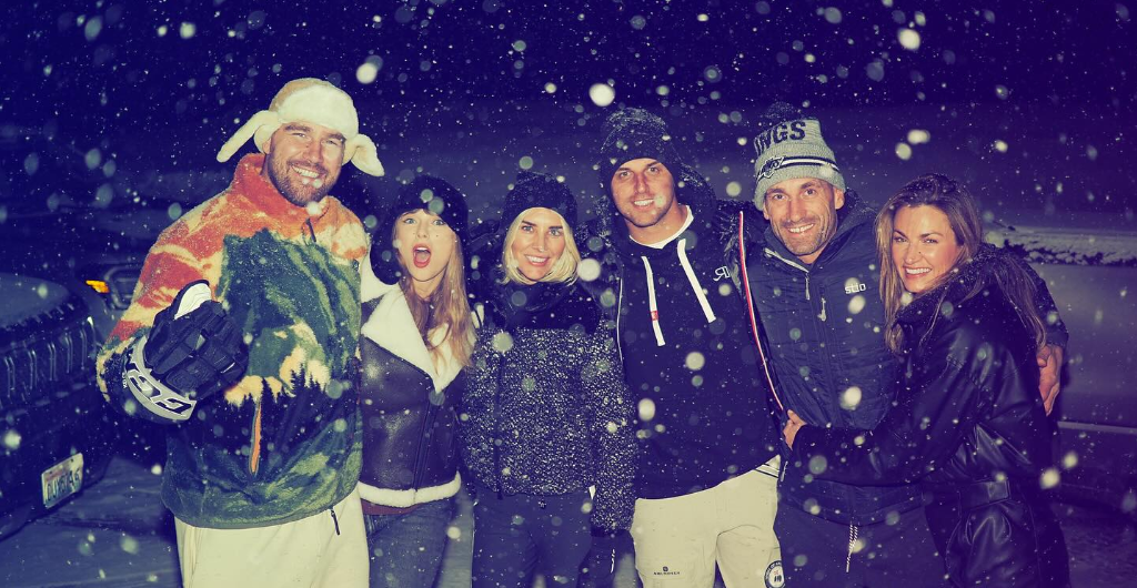 Erin Andrews and Charissa Thompson vacation with Travis Kelce and Taylor Swift