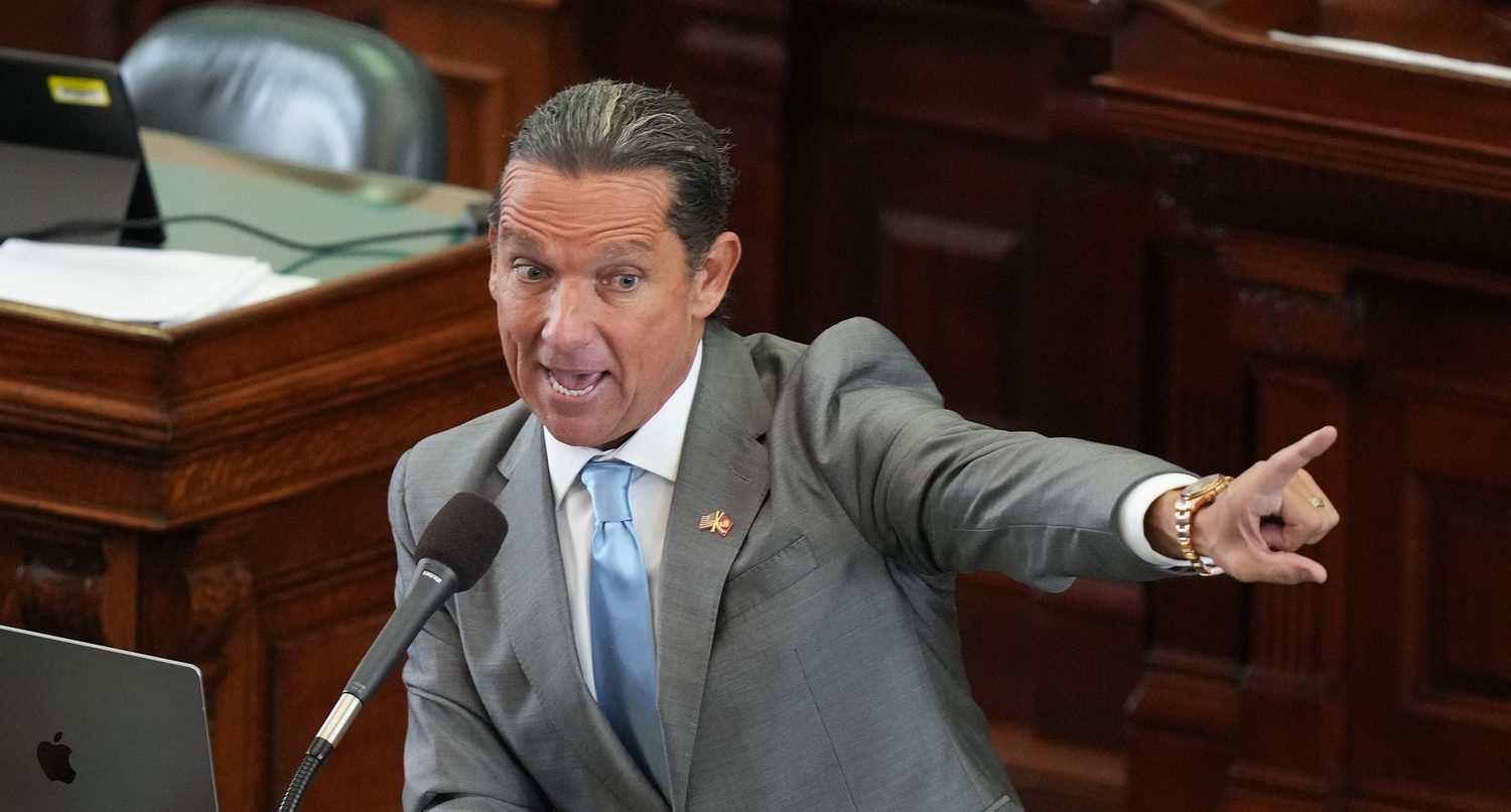 Tony Buzbee makes closing arguments for the defense at the impeachment trial of Attorney General Ken Paxton at the Capitol on Friday September 15, 2023.