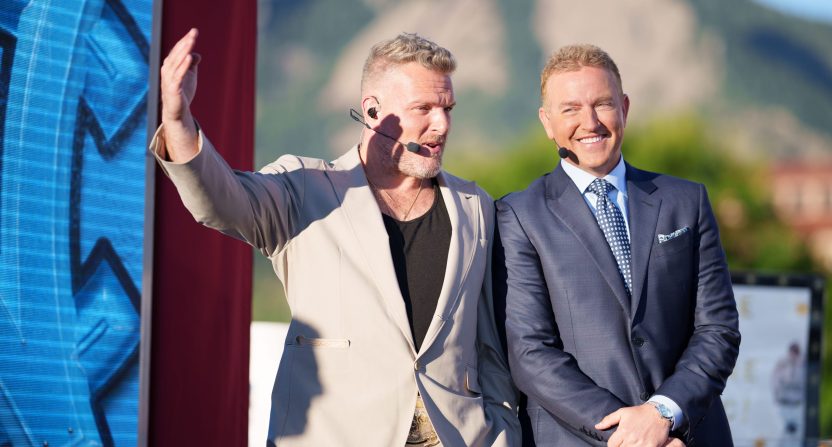 During a recent appearance on the Next Man Up Podcast, Kirk Herbstreit recalled how Pat McAfee prevented budget cuts by footing the bill himself. Mandatory Credit: Andrew Wevers-USA TODAY Sports