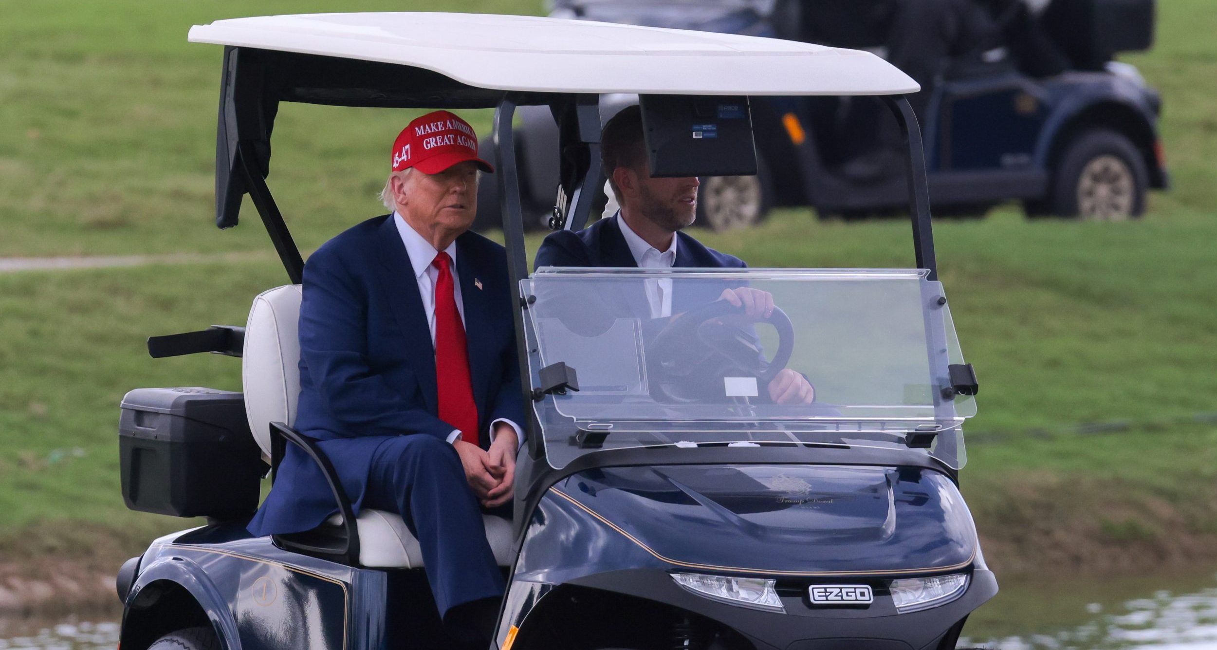 President Donald Trump and his son, Eric Trump