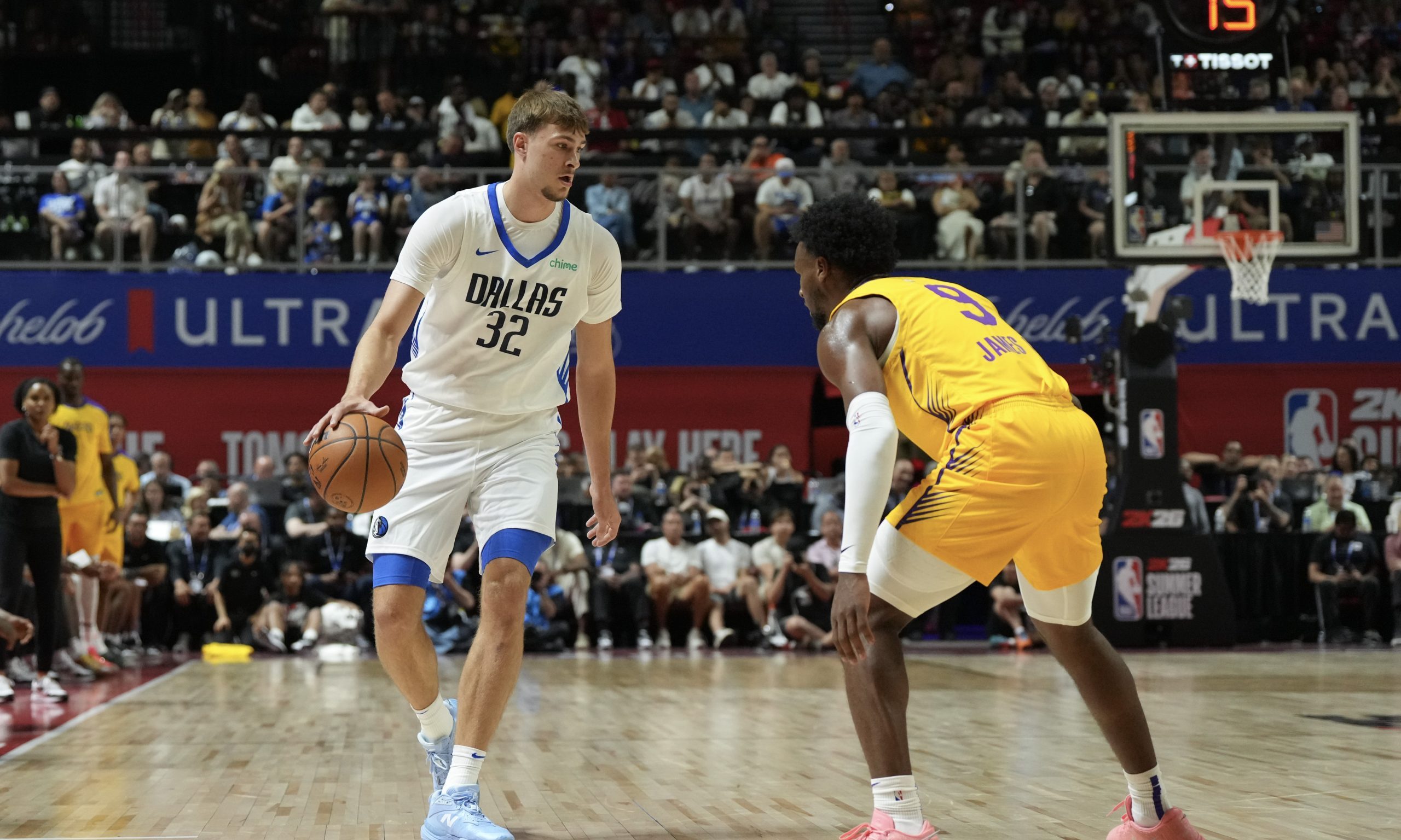 Cooper Flagg's debut drew one of the ESPN's biggest viewership numbers ever in its history of NBA Summer League broadcasts. Mandatory Credit: Candice Ward-Imagn Images