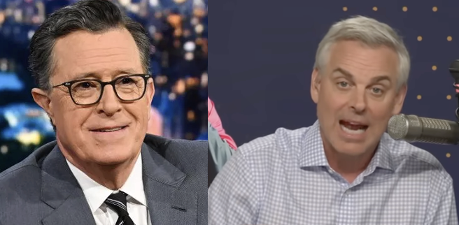 Stephen Colbert and Colin Cowherd