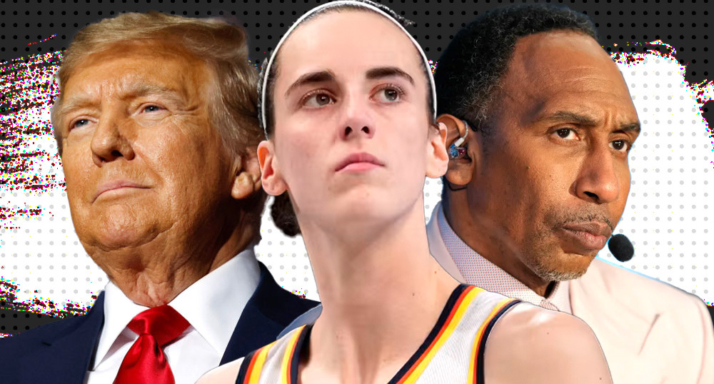Donald Trump, Caitlin Clark, Stephen A. Smith.