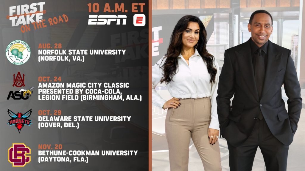 ‘First Take’ expands HBCU tour schedule, airing four on-site shows for 2025 CFB season