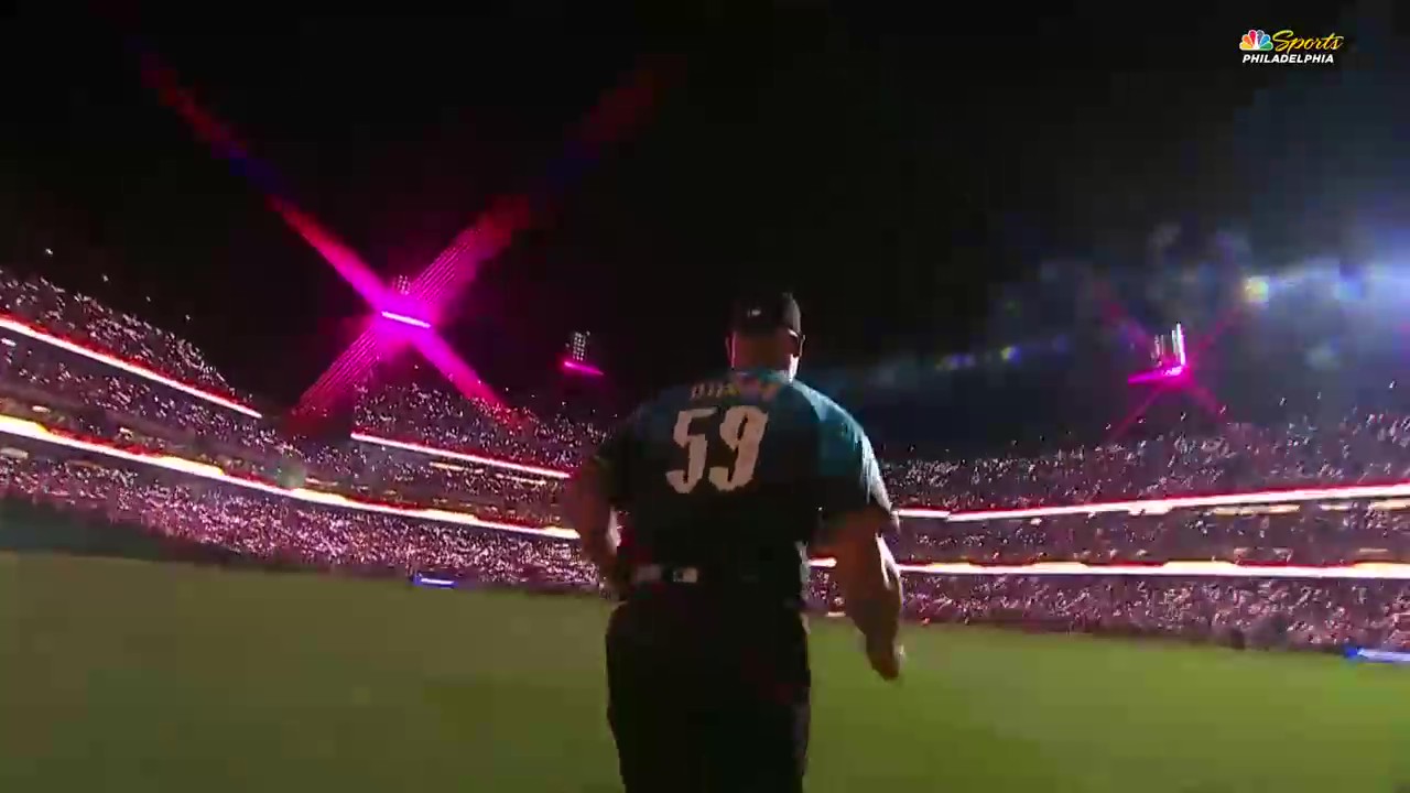Phillies announcer Tom McCarthy was so impressed with new closer Jhoan Duran's entrance that he thanked the Twins for the trade. Photo Credit: NBC Sports Philadelphia